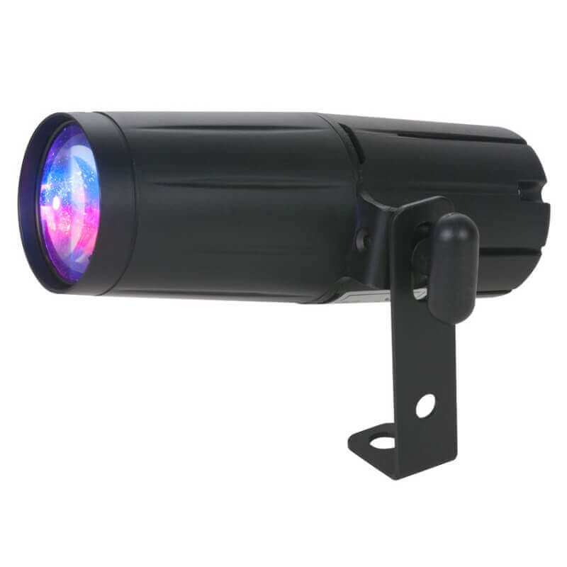 Adj pinspot led quad dmx luminaria spot de 8W en led